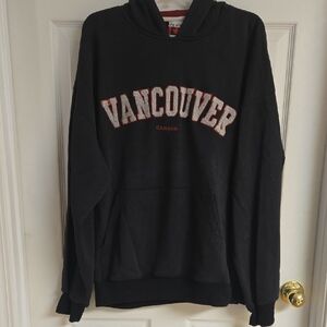 Vancouver BC Black Pullover Hoodie